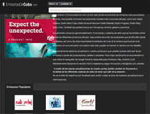 Tablet Screenshot of emisorasdecuba.com